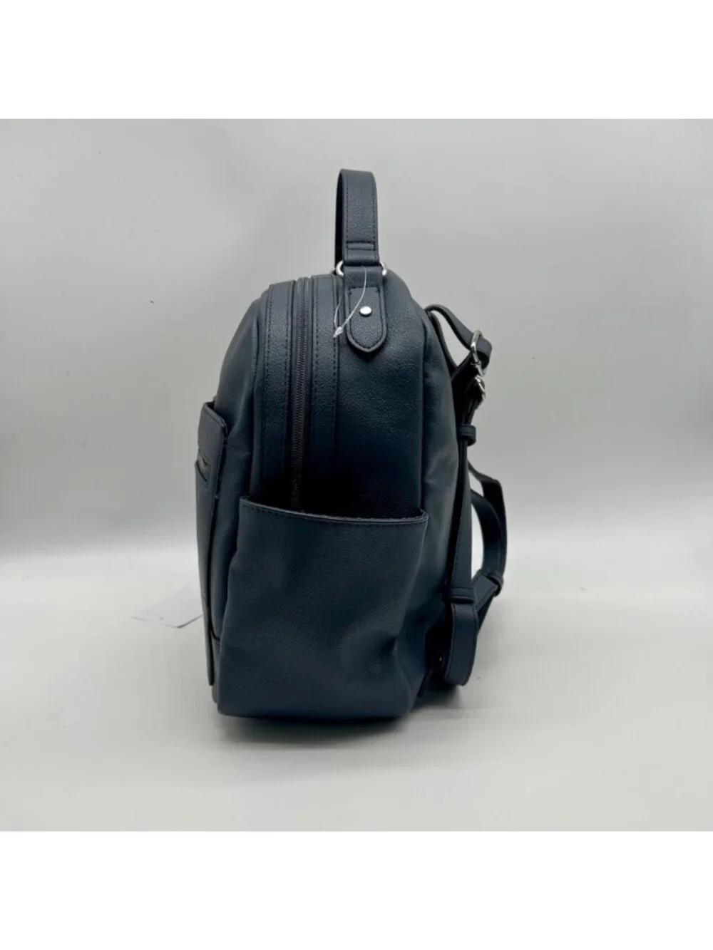 Style & Co Hudsonn Blue Faux Leather Backpack